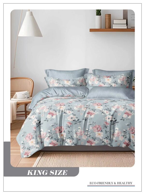 ✨ king size premium cotton bedsheet set (275×275 cm) –exclusive designs